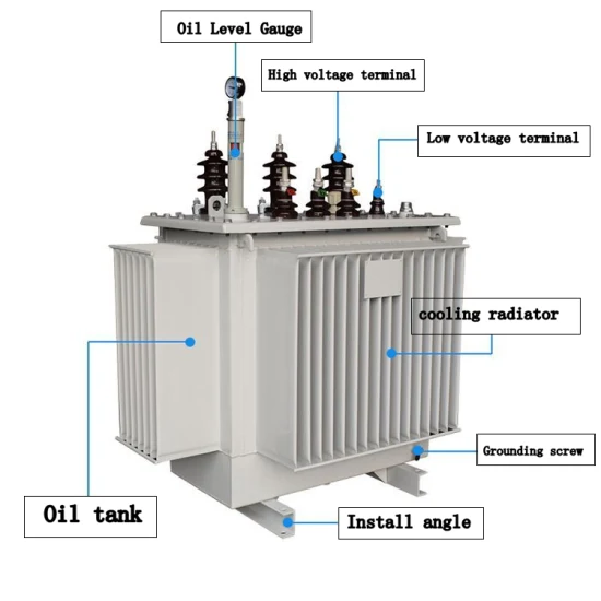 Transformador de distribución/transmisión de energía trifásico S11 30kVA-20000kVA 6kv-35kv sumergido en aceite (lleno de líquido)